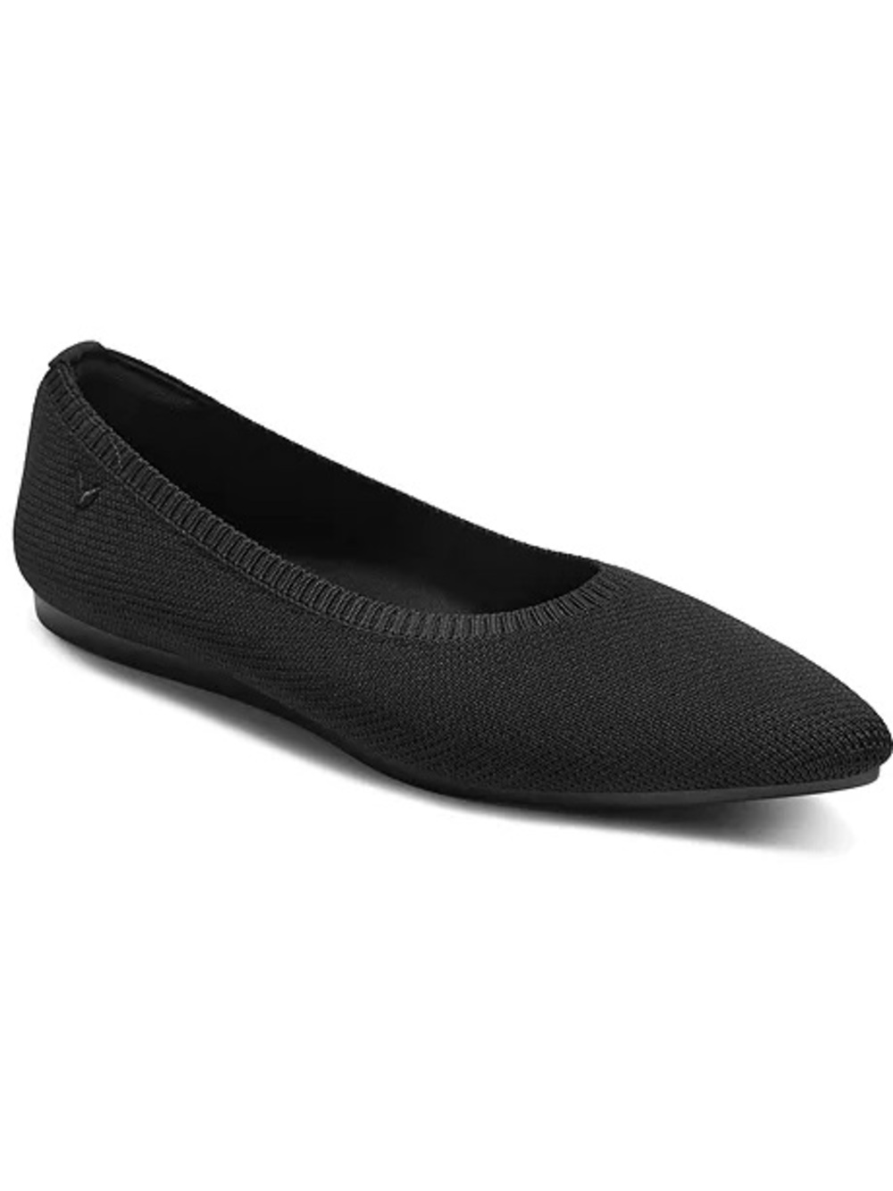 VIVAIA Aria 5° Black Pointed Toe Ballet Flats Knit Shoes EU 40 US 9 New in Box